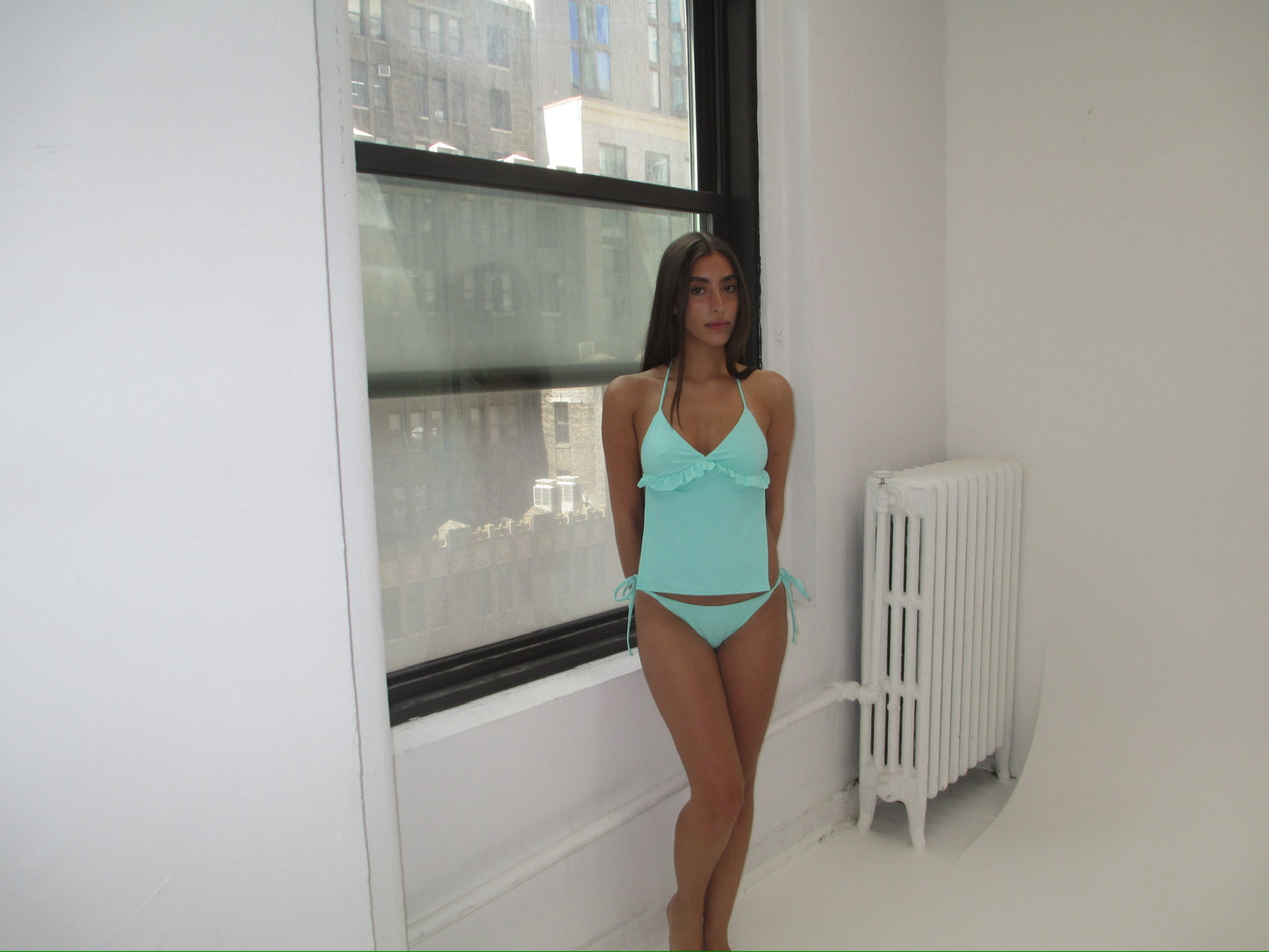 Pool Blue Tie Bottom