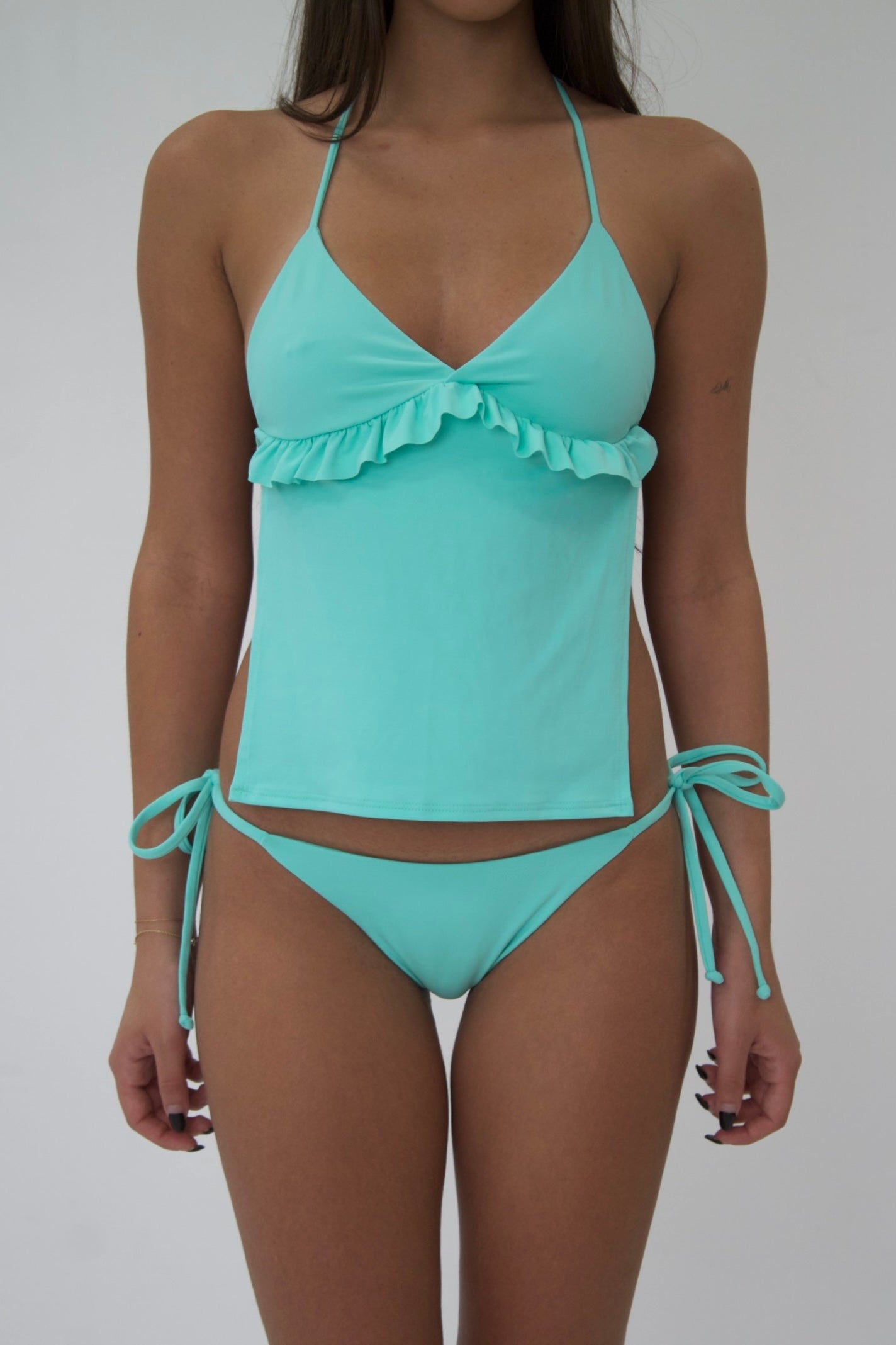Pool Blue Tie Bottom