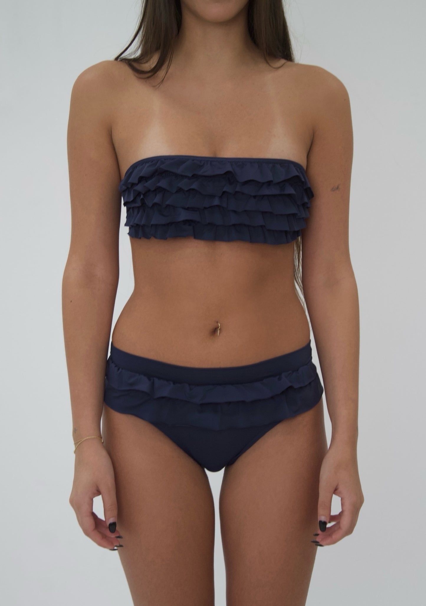 Midnight Ruffle Bikini Bottom